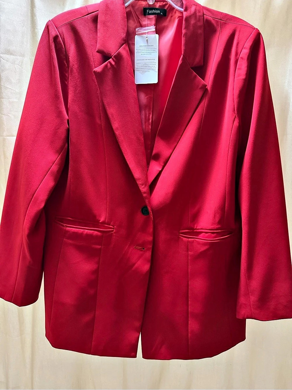 Women's Blazer in Red Size Medium NWT